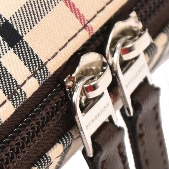 Burberry Beige Brown Burberry Check Handbag 154219 - Picture 5 of 10
